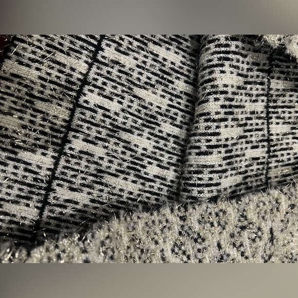 BNWT Sandro Velvet Trimmed Metallic Jacquard Skirt - Picture 12 of 13